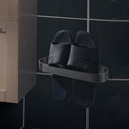 2-piece modern bathroom hardware set in gold/black, towel holder