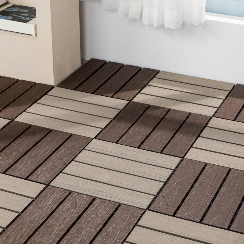 Outdoor Ground Board Strips Composite Waterproof Square Deck Board
