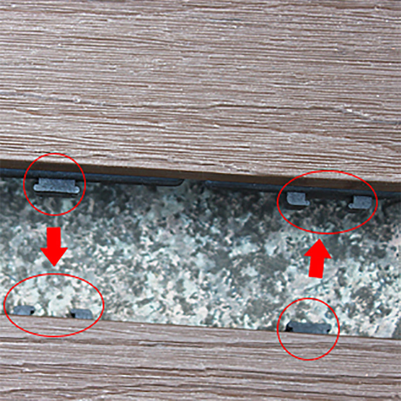 Outdoor Ground Board Strips Composite Waterproof Square Deck Board