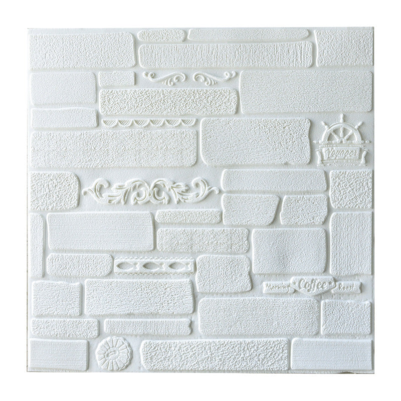 Modern Wall Covering Peel and Stick Brick 3D Print Waterproof Wall Panel