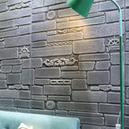 Modern Wall Covering Peel and Stick Brick 3D Print Waterproof Wall Panel