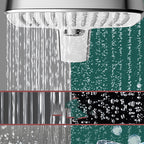 Contemporary Self-Cleaning Hand Shower 3 Spray Types Wall Mounted Hand Shower