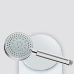 Round self-cleaning hand shower adjustable spray pattern stainless steel hand shower