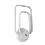 Rectangular Frame Aluminum Wall Light Minimalist LED White Wall Mount Lighting in Warm/White Light