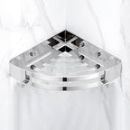 Modern Gold/Silver 3-piece Bathroom Accessory Set, Bath Shelf