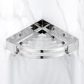 Modern Gold/Silver 3-piece Bathroom Accessories Set, Bath Shelf