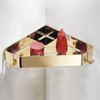 Modern 3-Piece Bathroom Accessory Set in Stainless Steel, Bathroom Shelf