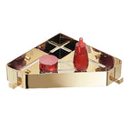 Modern 3-piece bathroom accessory set made of stainless steel, bathroom shelf