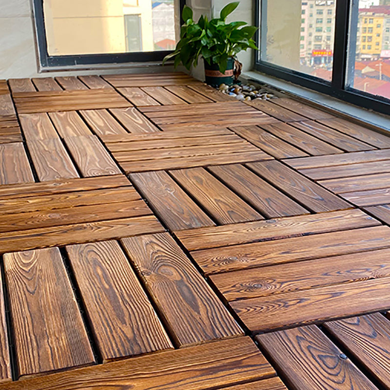 Outdoor composite decking tiles with snap-in stripe detail kit decking tiles