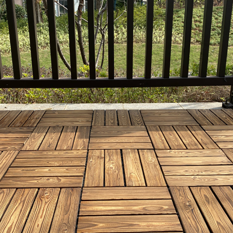 Outdoor composite decking tiles with snap-in stripe detail kit decking tiles