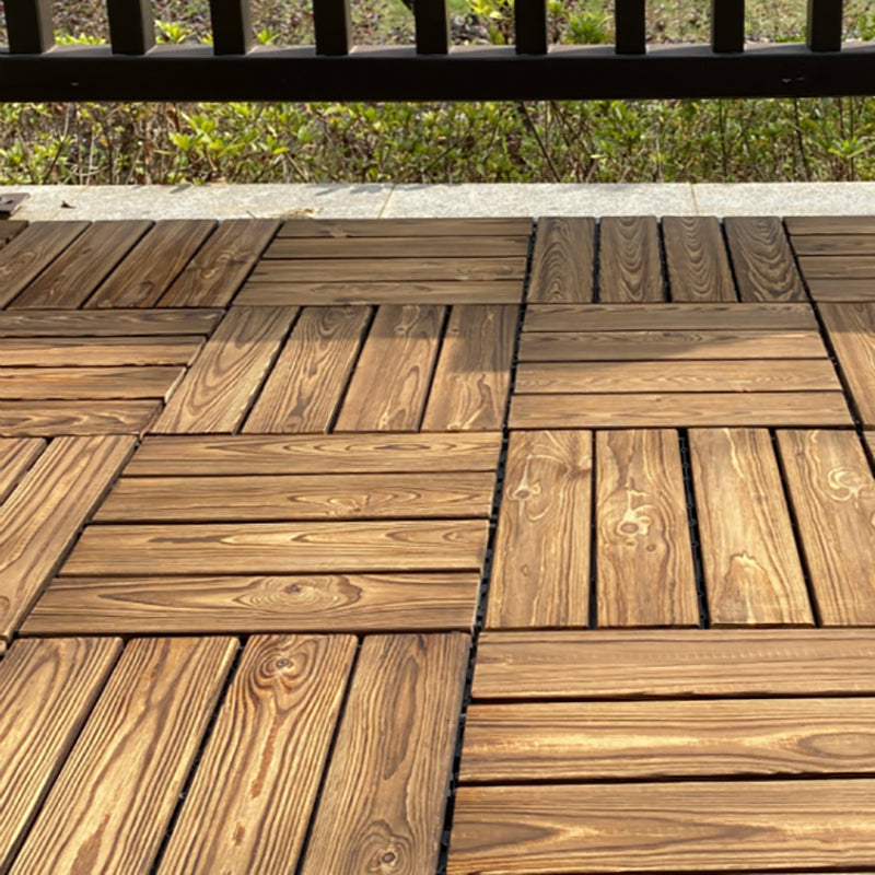 Outdoor composite decking tiles with snap-in stripe detail kit decking tiles