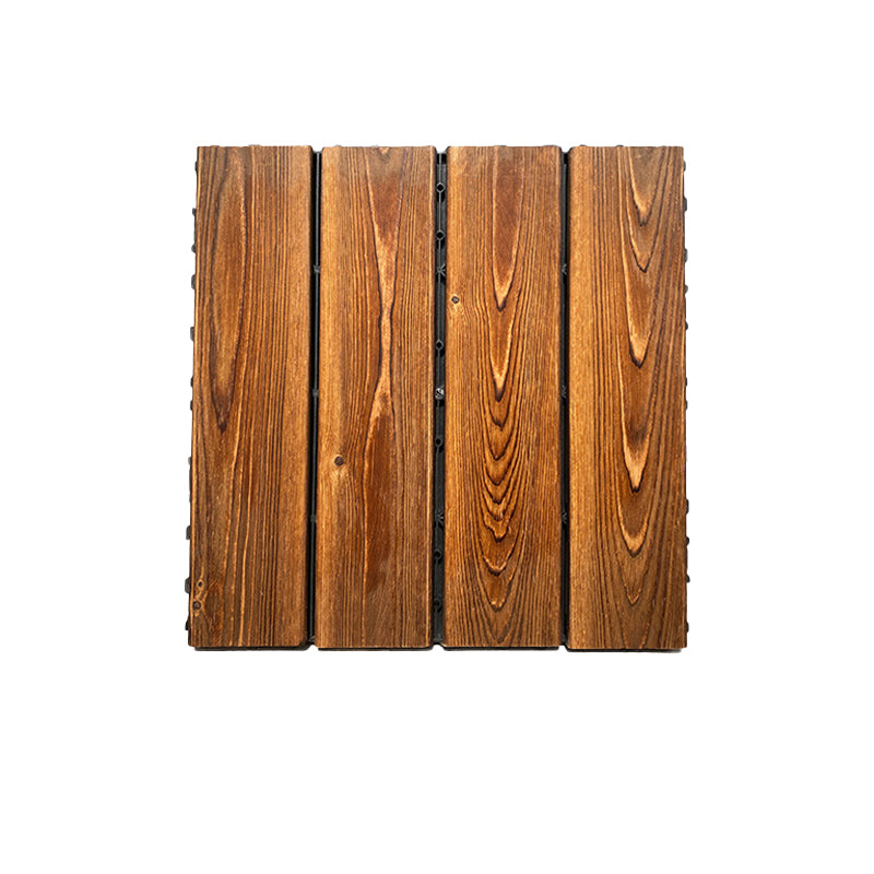Outdoor composite decking tiles with snap-in stripe detail kit decking tiles