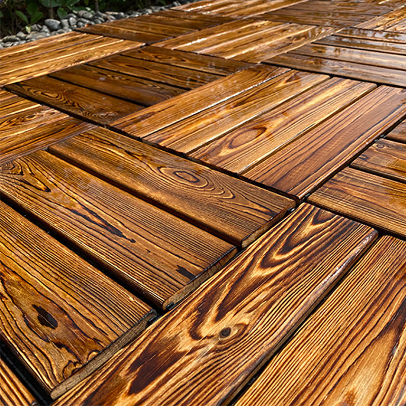 Outdoor composite decking tiles with snap-in stripe detail kit decking tiles