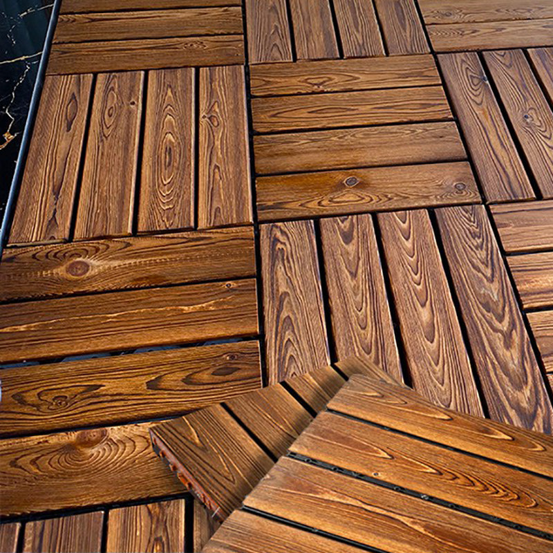 Outdoor composite decking tiles with snap-in stripe detail kit decking tiles