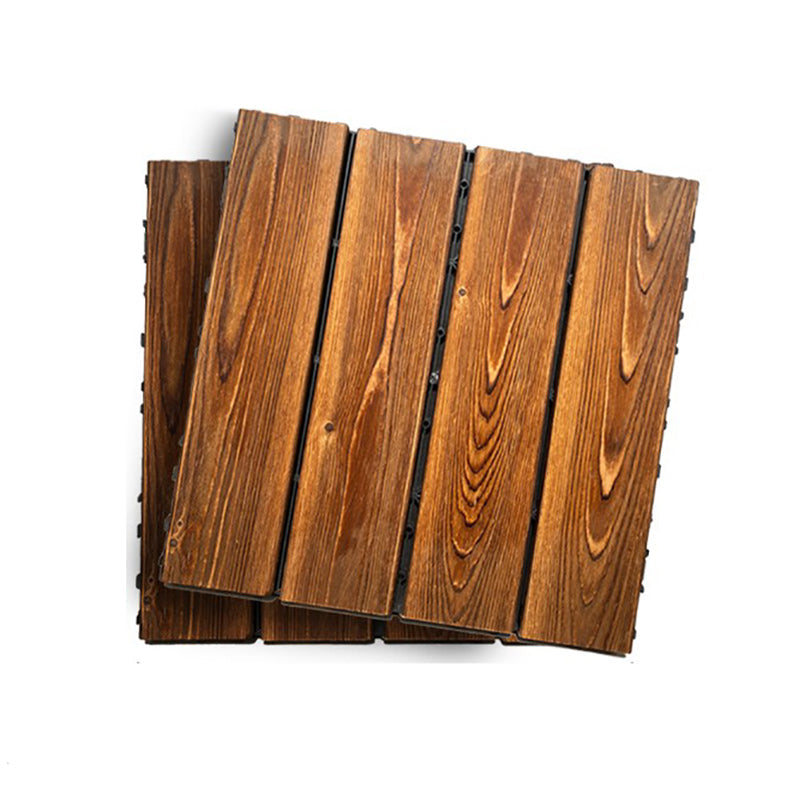 Outdoor composite decking tiles with snap-in stripe detail kit decking tiles
