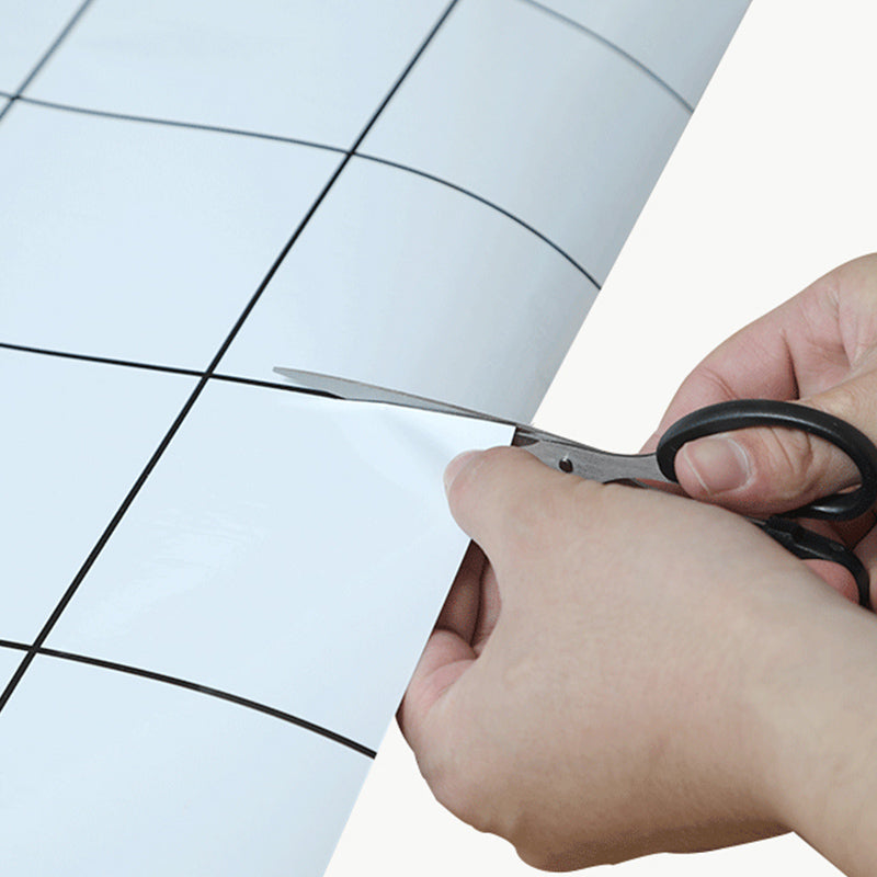 Grid Mosaic Peel & Stick Tile Scratch-resistant Wallpaper for Backsplash