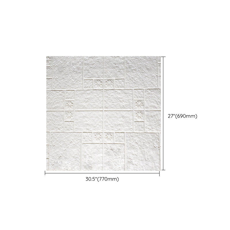 Modern Wall Covering Peel and Stick Waterproof 3D Print Wall Panel