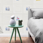 Modern Wall Panel Cartoon Print Peel and Stick Waterproof Wall Panel