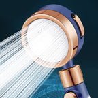 Round Hand Shower Adjustable Water Flow Wall Mounted Shower Head