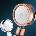 Round Hand Shower Adjustable Water Flow Wall Mounted Shower Head