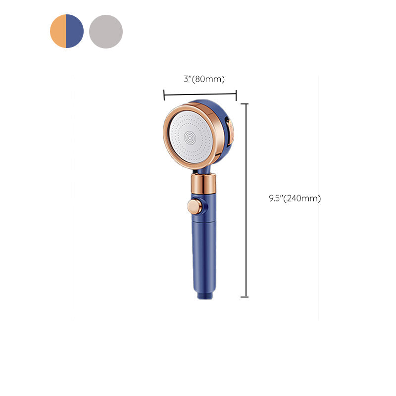 Round Hand Shower Adjustable Water Flow Wall Mounted Shower Head