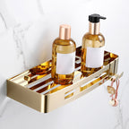 3-piece modern bathroom accessory set made of stainless steel, bathroom shelf