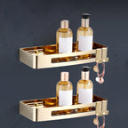 3-piece modern bathroom accessory set made of stainless steel, bathroom shelf