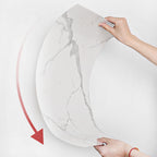 Marbleizing Waterproof Tile PVC Single Peel & Stick Tile for Backsplash