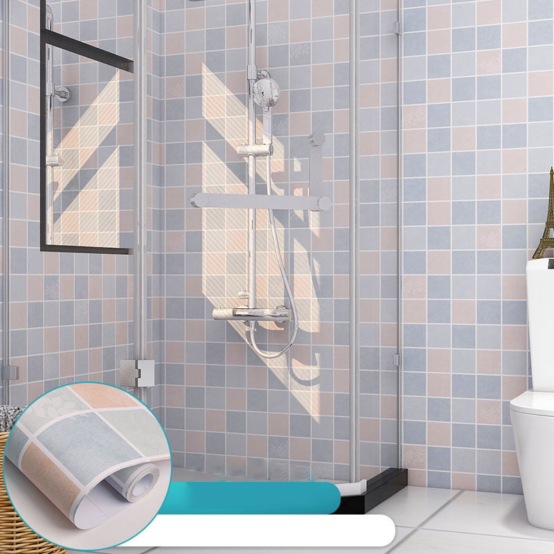 Grid Mosaic Peel & Stick Tile Waterproof Wallpaper for Back Wall