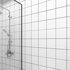 Grid Mosaic Peel & Stick Tile Waterproof Wallpaper for Back Wall