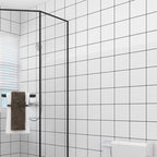 Grid Mosaic Peel & Stick Tile Waterproof Wallpaper for Back Wall