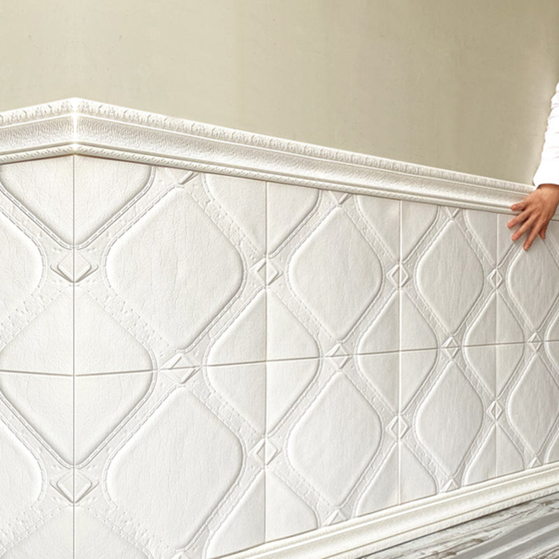 Modern Tin Backsplash Panel Smooth Styrofoam Wall Ceiling
