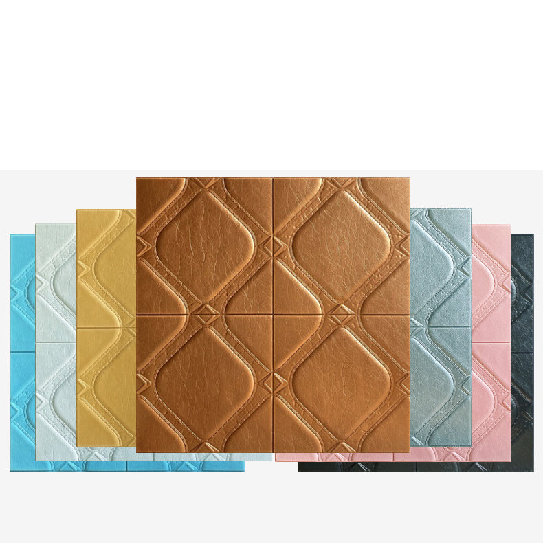 Modern Tin Backsplash Panel Smooth Styrofoam Wall Ceiling