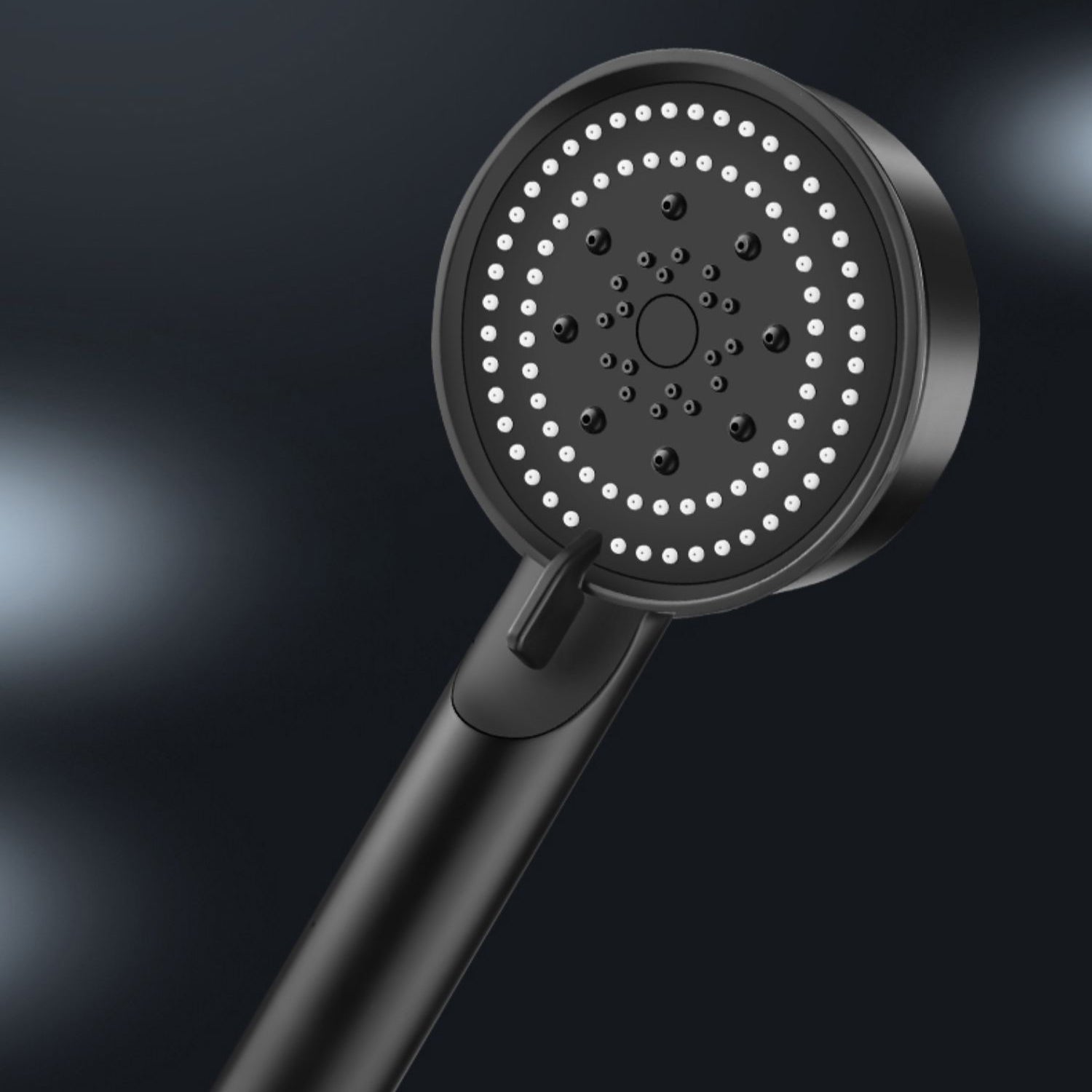 Round Hand Shower Adjustable Spray Pattern Wall Mounted Shower Head
