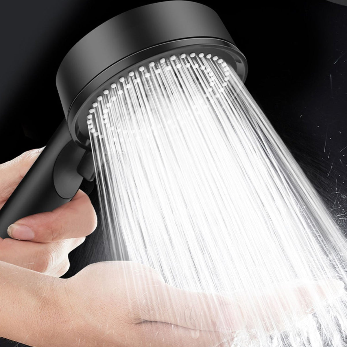 Round Hand Shower Adjustable Spray Pattern Wall Mounted Shower Head