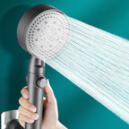 Contemporary Round Hand Shower Adjustable Spray Pattern Wall Mounted Shower Head