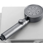 Contemporary Round Hand Shower Adjustable Spray Pattern Wall Mounted Shower Head