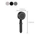 Contemporary Round Hand Shower Adjustable Spray Pattern Wall Mounted Shower Head