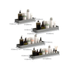 Modern Grey 2-piece Bathroom Accessory Set, Matt Grey, Bathroom Shelf