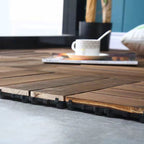 Wood Terrace Tiles Plug-in System Installation Outdoor Terrace Tiles
