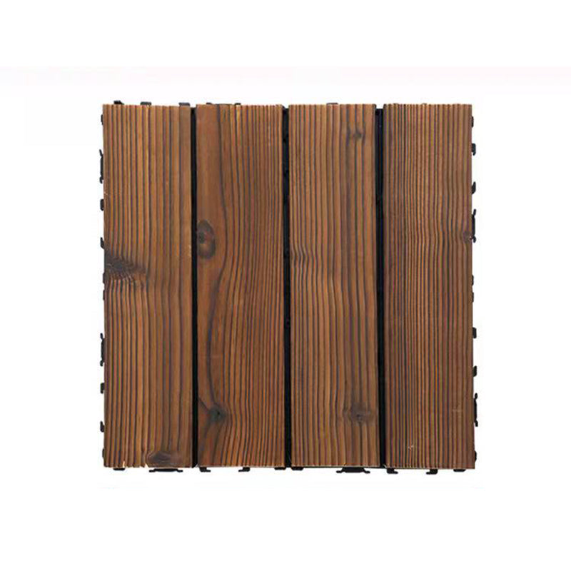 Wood Terrace Tiles Plug-in System Installation Outdoor Terrace Tiles