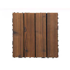 Wood Terrace Tiles Plug-in System Installation Outdoor Terrace Tiles