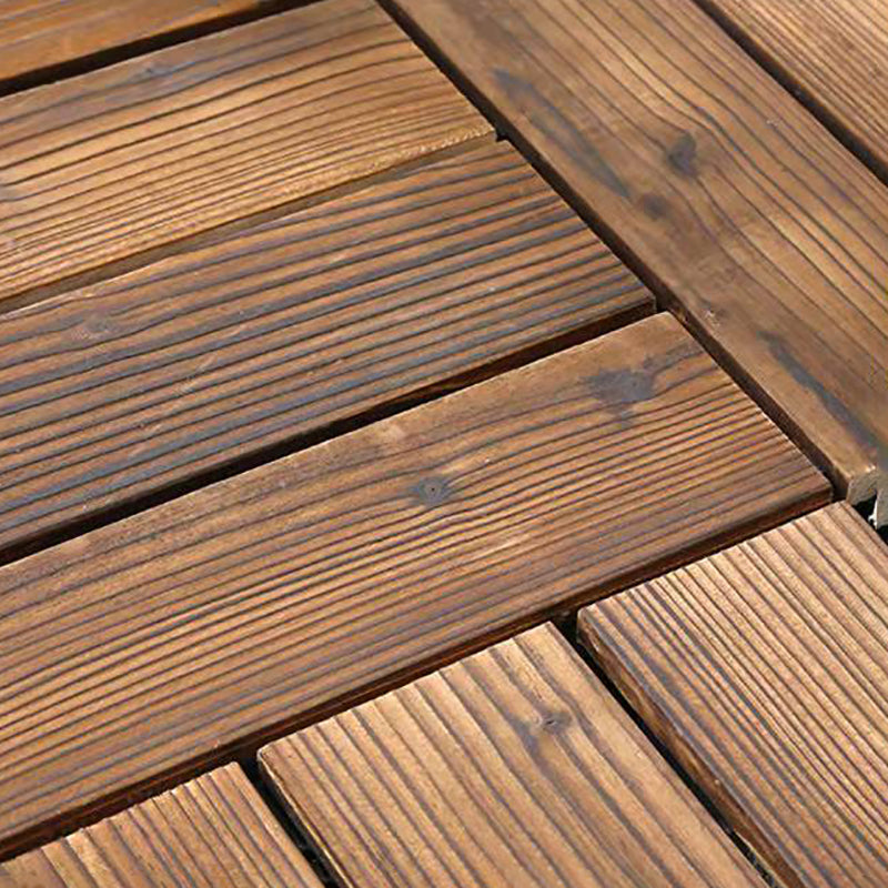Wood Terrace Tiles Plug-in System Installation Outdoor Terrace Tiles
