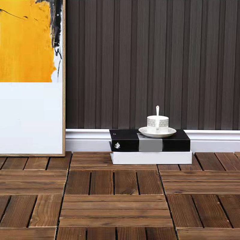 Wood Terrace Tiles Plug-in System Installation Outdoor Terrace Tiles