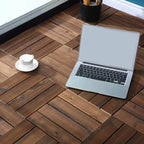 Wood Terrace Tiles Plug-in System Installation Outdoor Terrace Tiles