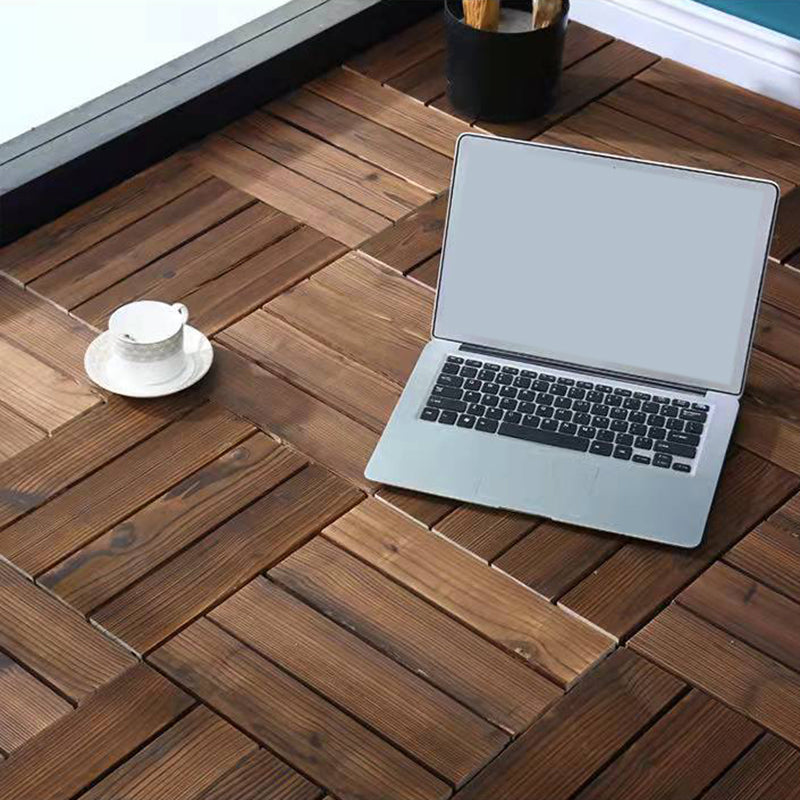 Wood Terrace Tiles Plug-in System Installation Outdoor Terrace Tiles