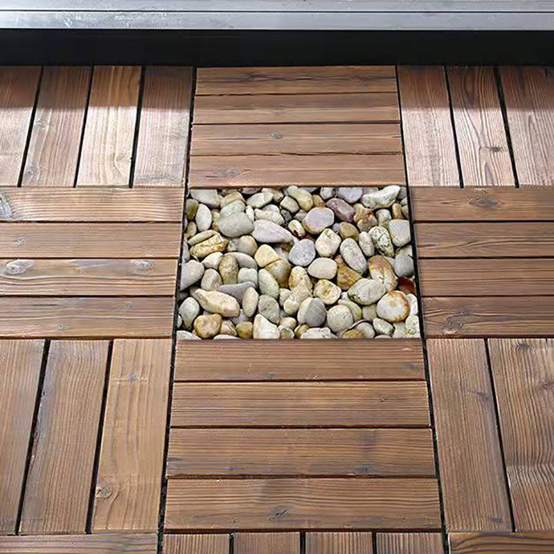Wood Terrace Tiles Plug-in System Installation Outdoor Terrace Tiles