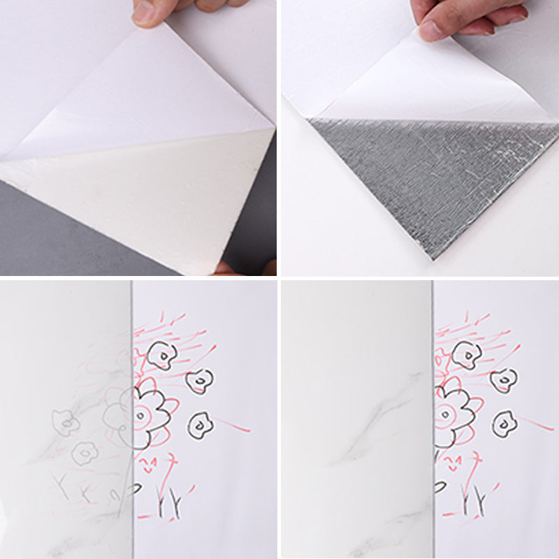 Scratch-resistant tile PVC single peel & stick tile for splash wall