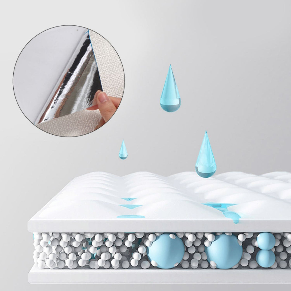 Modern Pearl Wall Jewelry Flat Wall Access Panel Peel and Stick Thick Foam Strip