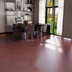 Scratch-resistant plastic floor tiles with straight edge for peeling and sticking